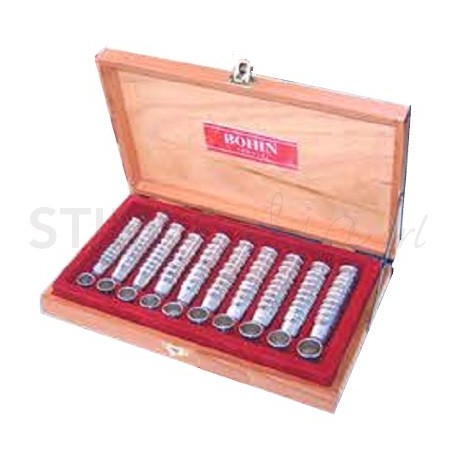 Cassetta in Legno+100 Ditali Silver Bohin - 1