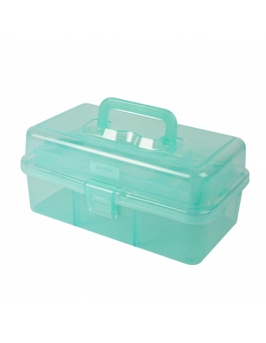 Bohin, Valigetta Organizer Porta Attrezzi per il Cucito con 2 Ripiani, Tiffany - 30 x 17 x 14 cm Bohin - 1