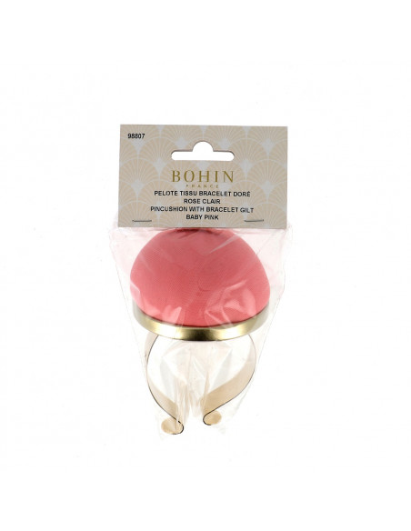 Bohin, Puntaspilli a Sfera da Polso a Bracciale in Metallo - Rosa Bohin - 2