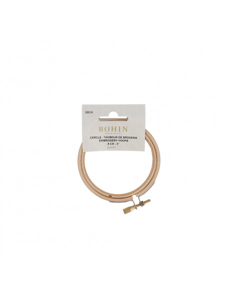 Telaio da Ricamo in Legno, diametro 8 cm, 3 pollici - Bohin Bohin - 3