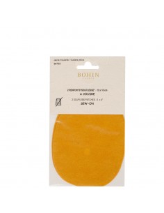 Bohin, Toppe da Gomito Scamosciate 13 x 10 cm, Mostarda Bohin - 1 2