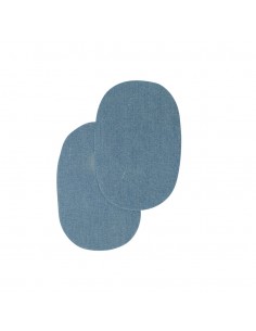 Bohin, Toppe Ovali da Applicare con Ferro da Stiro 10x15 cm cm, Azzurro Jeans Bohin - 2