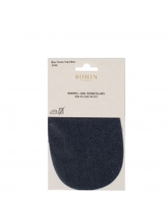 Bohin, Toppe Ovali da Applicare con Ferro da Stiro 10x15 cm cm, Blu Jeans Scuro Bohin - 1 2