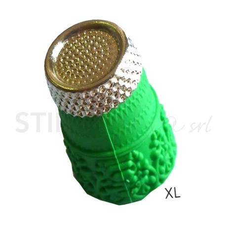 Bohin, Ditale antiscivolo in Silicone con punta in metallo “XL” - 5 pz Bohin - 1