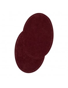 Bohin, Toppe Ovali Scamosciate 9,5x14 cm, Bordeaux Bohin - 1