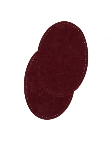 Bohin, Toppe Ovali Scamosciate 9,5x14 cm, Bordeaux Bohin - 1