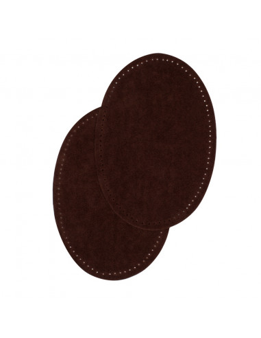 Bohin, Toppe Ovali Scamosciate 9,5x14 cm, Marrone Scuro Bohin - 1
