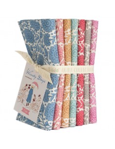 Tilda Windy Days Fat Quarter Bundle Aella Blenders, 7 Fat Quarter 50 x 55 cm Tilda Fabrics - 1