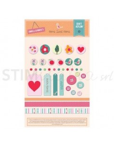 Embellishments Set 37pcs - Home sweet Home Creative Rox - 1