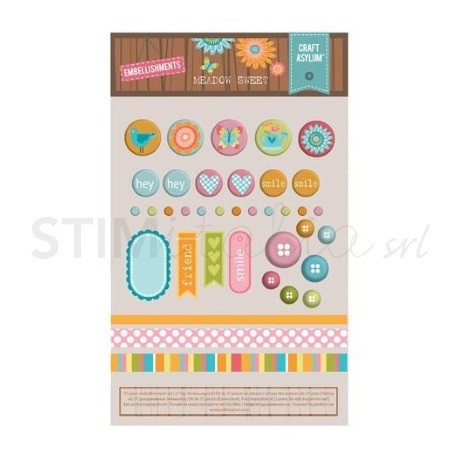 Embellishments Set 37pcs - Meadow Sweet Creative Rox - 1