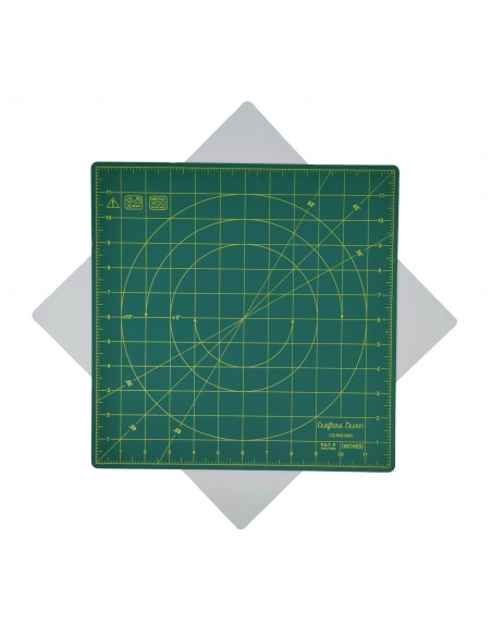 Piano di Taglio Rotante 12 x 12 pollici, Verde - Crafters Dream Crafters Dream - 2