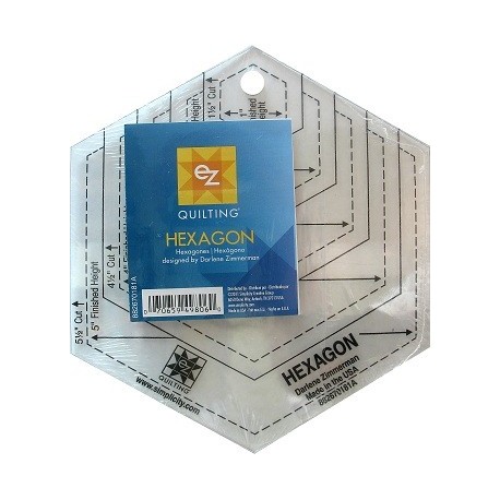 Ez Quilting Hexagon - Squadra Patchwork per Esagoni Regolari, in pollici EZ Quilting - 1