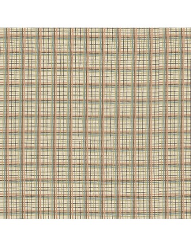 Henry Glass All for Christmas by Anni Downs, Tessuto Beige a Quadri Henry Glass - 1