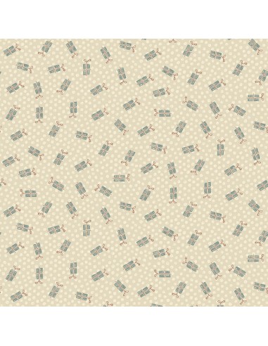 Henry Glass All for Christmas by Anni Downs, Tessuto Beige con Pacchetti Regalo Henry Glass - 1