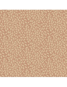 Henry Glass All for Christmas by Anni Downs, Tessuto Marrone Chiaro con Agrifoglio Henry Glass - 1