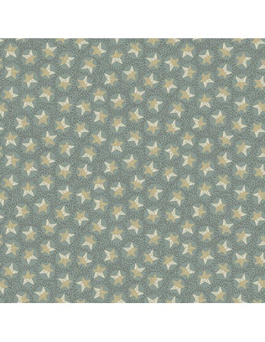 Henry Glass All for Christmas by Anni Downs, Tessuto Blu con Stelline Henry Glass - 1