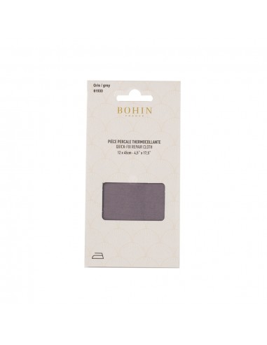 Bohin, Cotone Percalle da Rammendo Termoadesivo Colore Grigio Bohin - 1