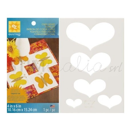 Ez Quilting - Sagoma in Plastica flessibile Cuore Ovale EZ Quilting - 1