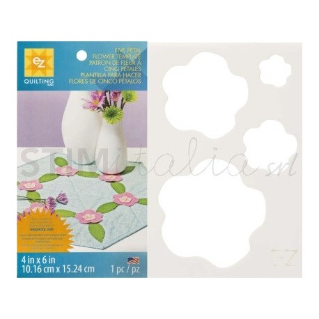 Ez Quilting - Sagoma in Plastica flessibile Fiore a 5 Petali EZ Quilting - 1