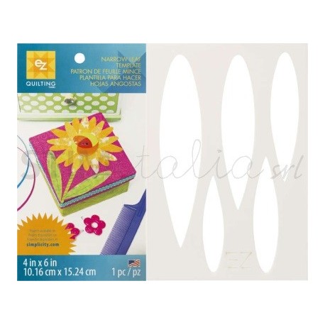 Ez Quilting - Sagoma in Plastica Flessibile Foglia Stretta EZ Quilting - 1