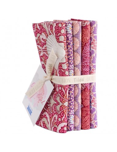 Tilda Cotton Beach Fat Quarter Bundle Corals, 5 fq 50 x 55 cm, Coralli Tilda Fabrics - 1