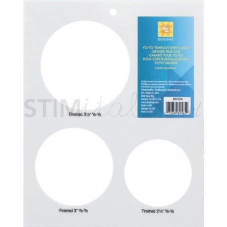 Ez Quilting - Yo-Yo Template Sheet Large EZ Quilting - 1