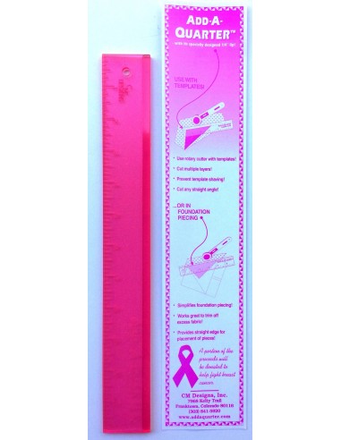 Add-A-Quarter 1/4 inch, Squadra 12 pollici per foundation-paper piecing CM Designs - 1