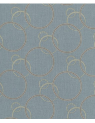27th Centenary Collection by Yoko Saito, Tessuto Azzurro con Cerchi Sojitz - 1