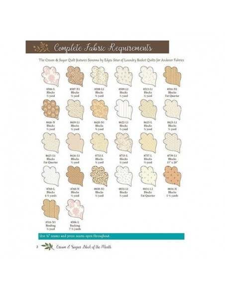 It's Sew Emma, Cream & Sugar Block of the Month Book It's Sew Emma - 3
