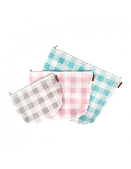It's Sew Emma, Gingham on the Go 3 Piece Project Bag Set, Set 3 Bustine Portalavoro It's Sew Emma - 1