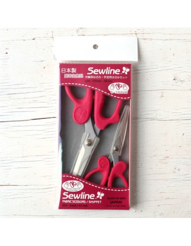 SCISSORS BOX - Coppia di Forbici con Lame Giapponesi in Scatolina Rosa Sewline - 1