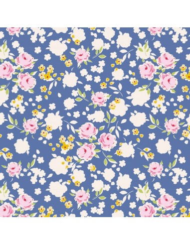 Tilda 110 AppleButter Bonnie Blue Tilda Fabrics - 1
