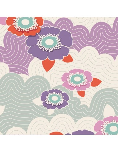Tilda 110 LazyDays Frances Lilac Tilda Fabrics - 1