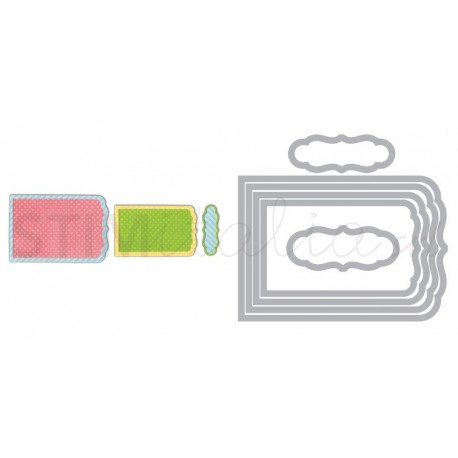 Framelits Die Set 6PK - Banners, Fancy by Paula Pascual Ellison - 1