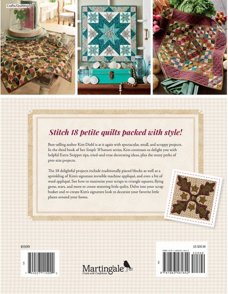 Simple Whatnots III - A Third Serving of Satisfyingly Scrappy Quilts by Kim Diehl Martingale - 2