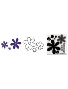 Framelits Die Set 6PK w/Stamp - Flowers, Daisies by Stephanie Barnard Ellison - 1