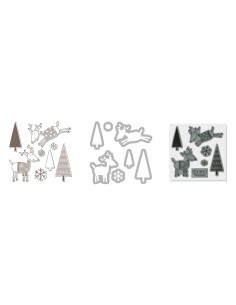 Framelits Die Set 7PK w/Stamp - Reindeer by Hero Arts Ellison - 1