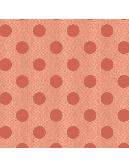 Tilda Chambray Dots Ginger, Tessuto Screziato con Pois Arancione Ginger Tilda Fabrics - 1