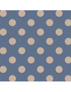 Tilda Chambray Dots Denim, Tessuto Screziato con Pois Blu Jeans Tilda Fabrics - 1