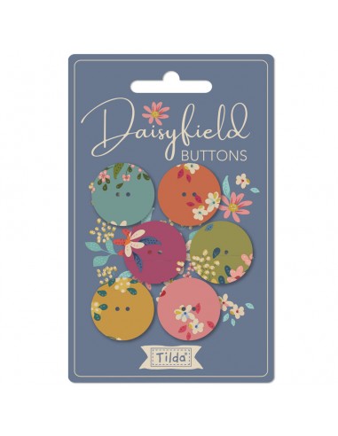 Tilda Chic Escape Daisyfield Buttons,...