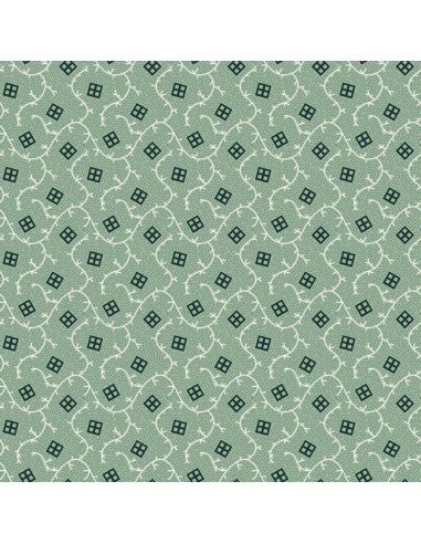 EQP Pieces of Time Bellevue – Glacier Blue, Tessuto verde menta con piccoli disegni Ellie's Quiltplace Textiles - 1