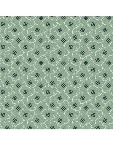 EQP Pieces of Time Bellevue – Glacier Blue, Tessuto verde menta con piccoli disegni Ellie's Quiltplace Textiles - 1