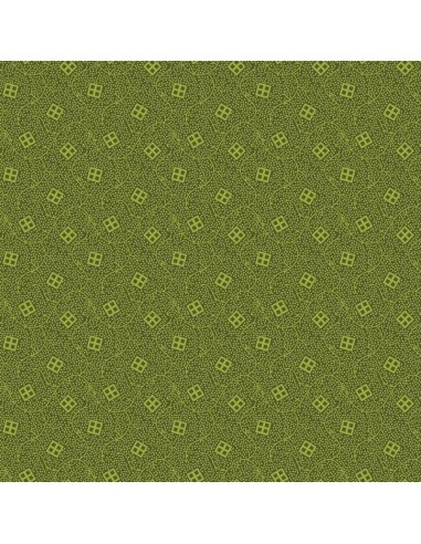 EQP Pieces of Time Bellevue – Juniper Green, Tessuto verde con piccoli disegni tono su tono Ellie's Quiltplace Textiles - 1