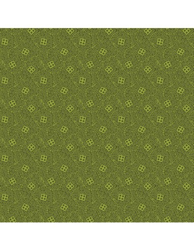 EQP Pieces of Time Bellevue – Juniper Green, Tessuto verde con piccoli disegni tono su tono Ellie's Quiltplace Textiles - 1