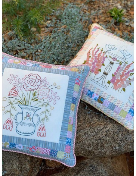 Blume & Grow Quilt & Cushion Pattern - Cartamodello Quilt e Cuscino The BirdHouse - 1