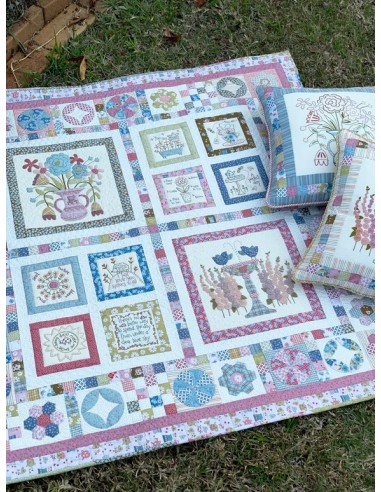Blume & Grow Quilt & Cushion Pattern - Cartamodello Quilt e Cuscino The BirdHouse - 2