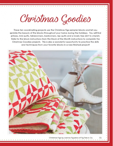 It's Sew Emma - Christmas Figs Block of the Month Book Joanna Figueroa of Fig Tree Quilts It's Sew Emma - 9
