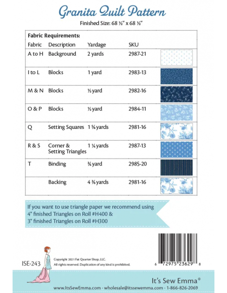 It's Sew Emma - Granita Quilt Pattern - Cartamodello It's Sew Emma - 2