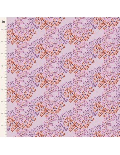 Tilda Hometown Berrytangle Plum, Tessuto Lilla con Rami Bacche e Foglie Tilda Fabrics - 1
