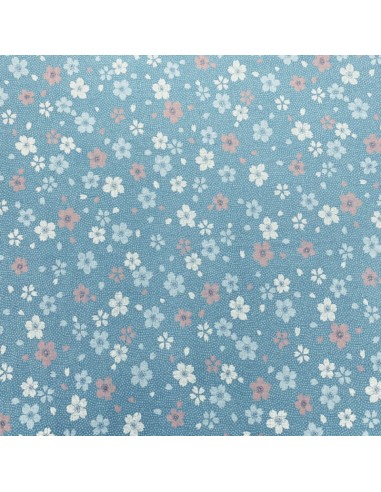 Sevenberry - Tessuto Fondo Azzurro con Fiori Sojitz Fashion - 1